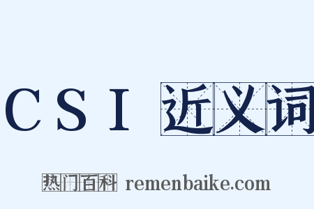 CSI近义词是什么意思的图片